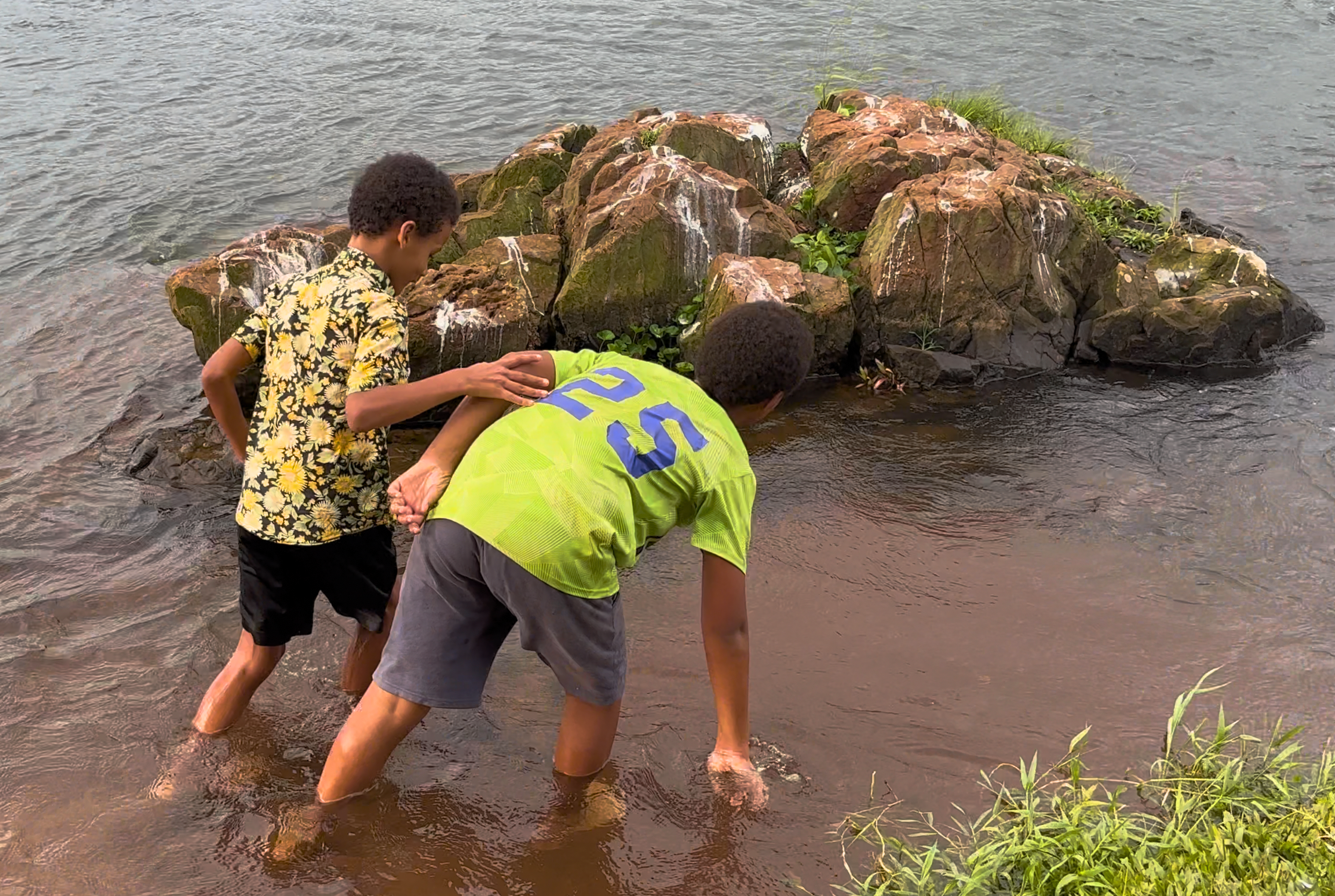 Two boys exploring Uganda together