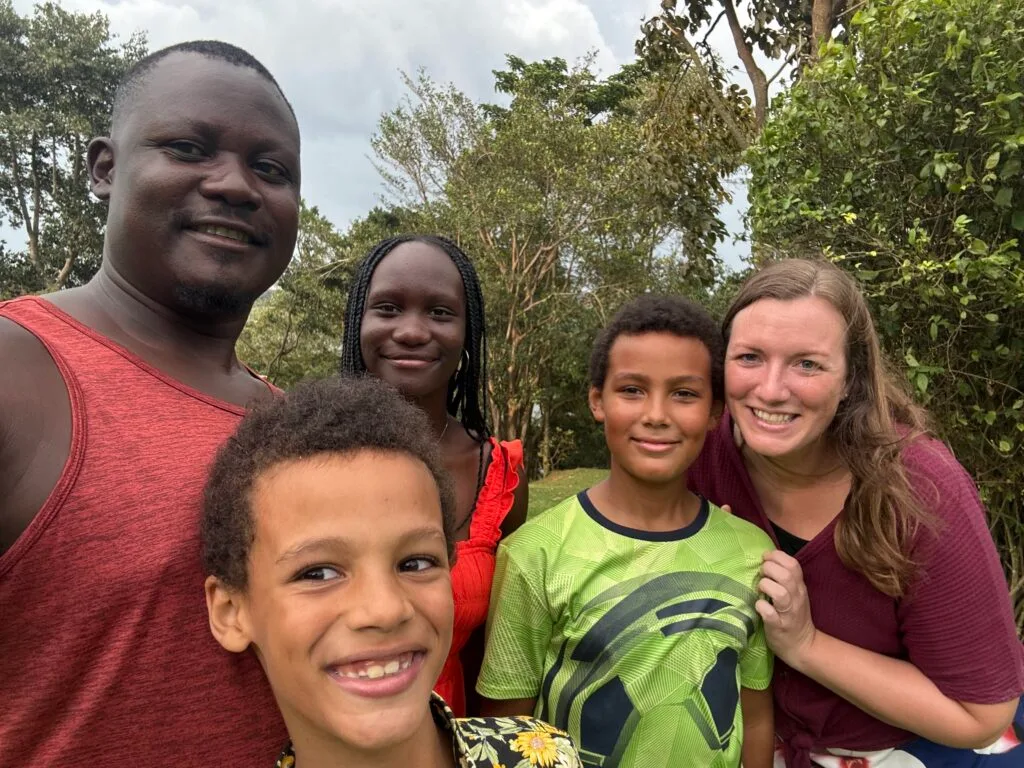 Our family at the Nile - Eastern Uganda