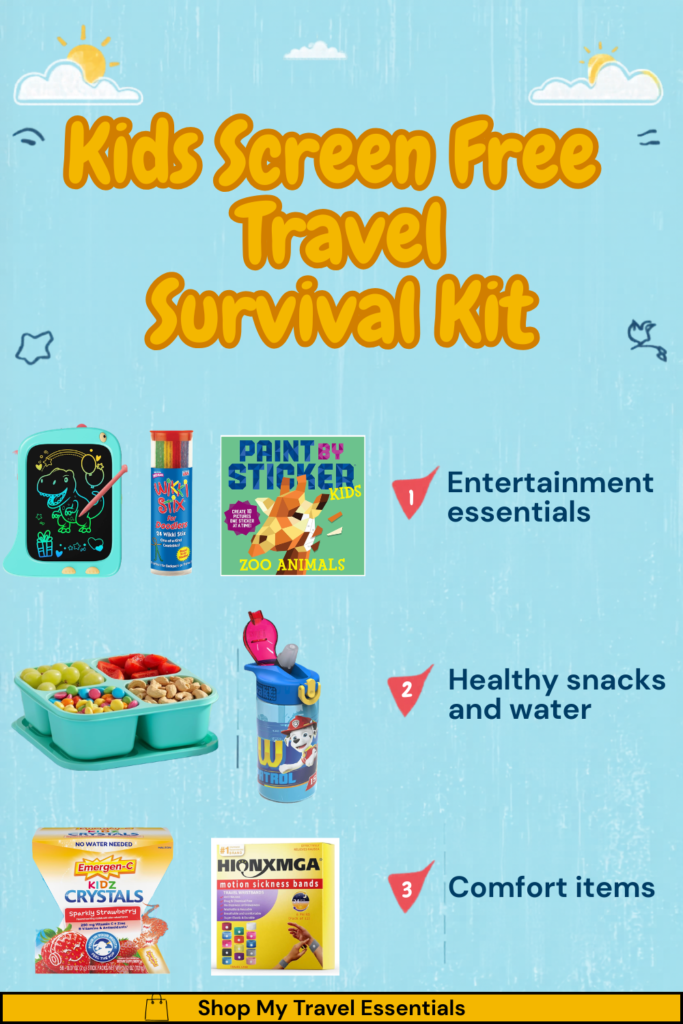Family travel essentials for screen free travel